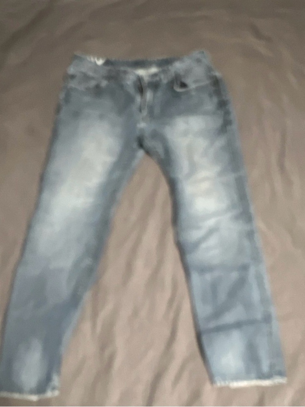 Buffalo David Bitton Men's Washed Blue Slim Straight Jeans